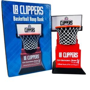 LA Clippers NBA Basketball Hoop Piggy Bank Coin SGA City National 2017‎
